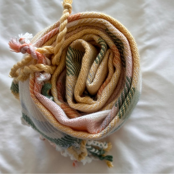 Threshold Plaid Throw Fringe Trim Super Soft Blanket - Picture 6 of 8